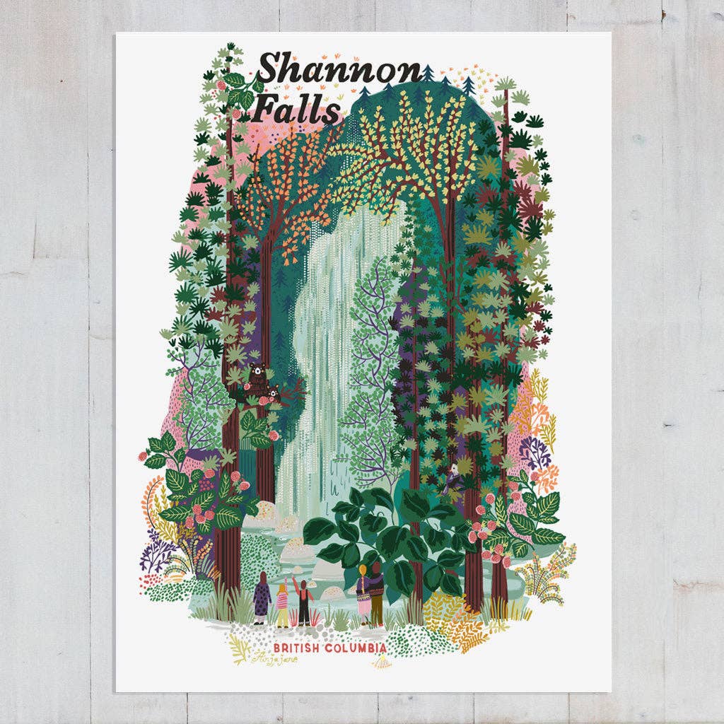 Shannon Falls Art Print by Anja Jane