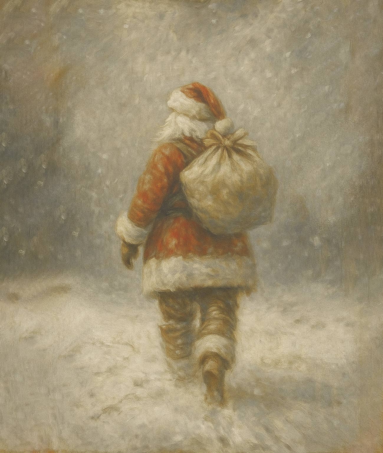 Santa Art Print 11 x 14