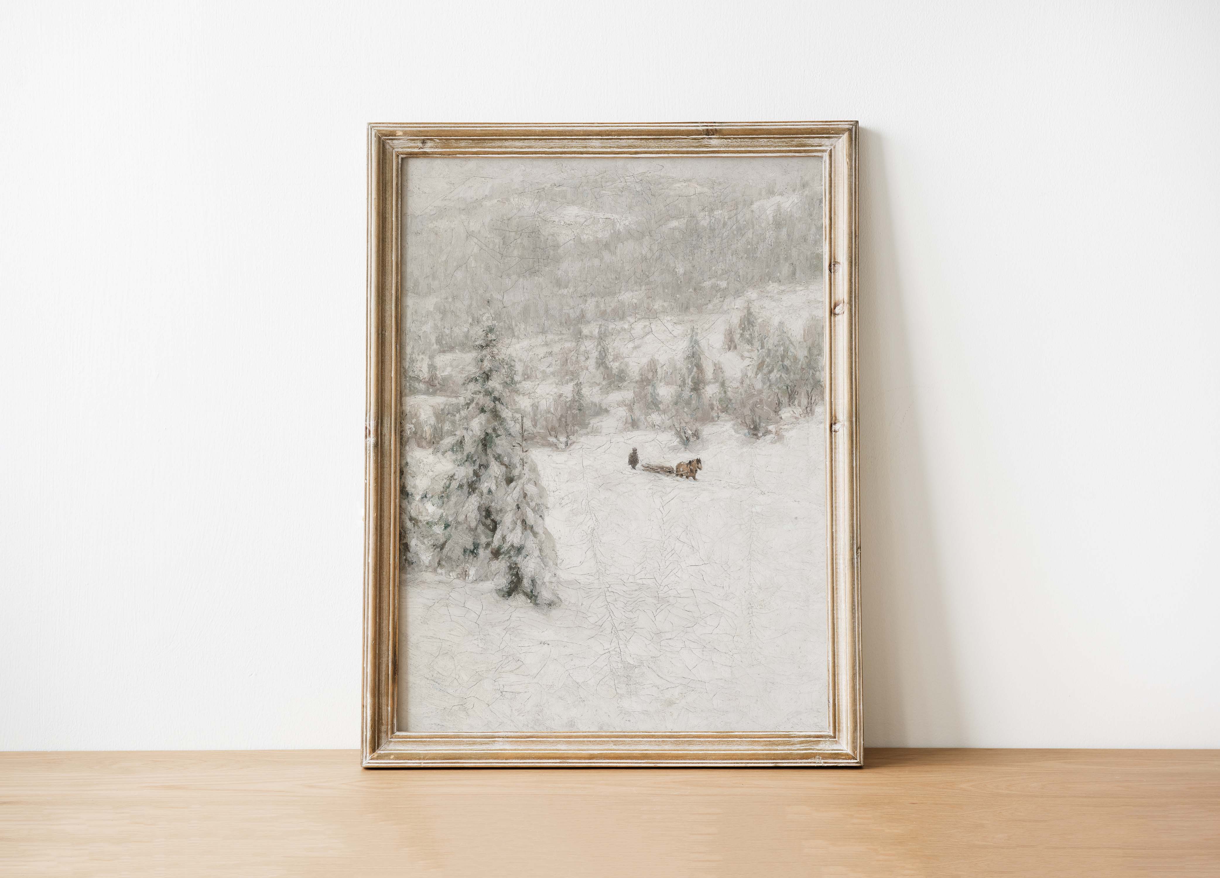 Winter Mist Vintage Art Print 11 x 14