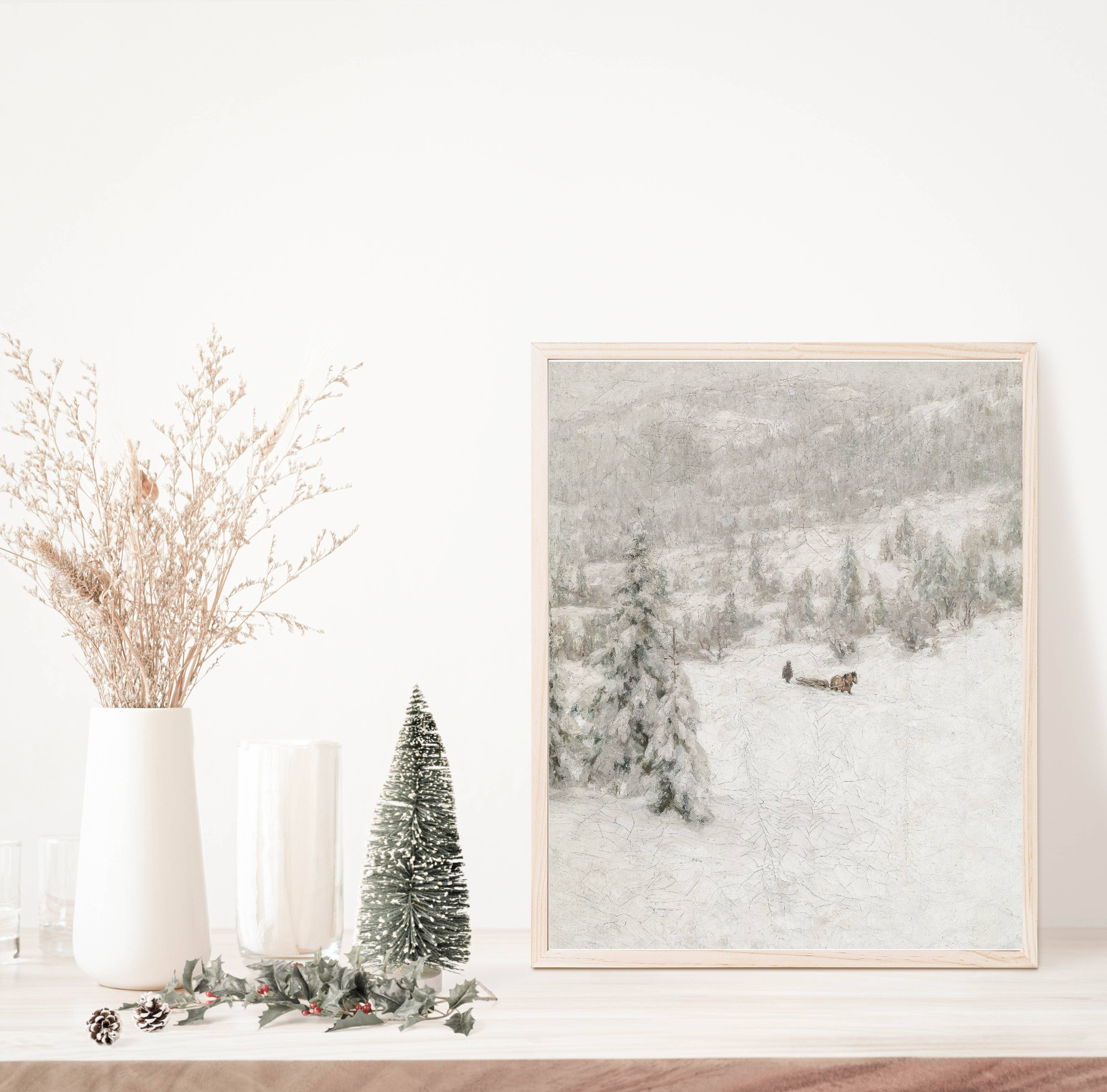 Winter Mist Vintage Art Print 11 x 14