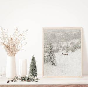 Winter Mist Vintage Art Print 11 x 14