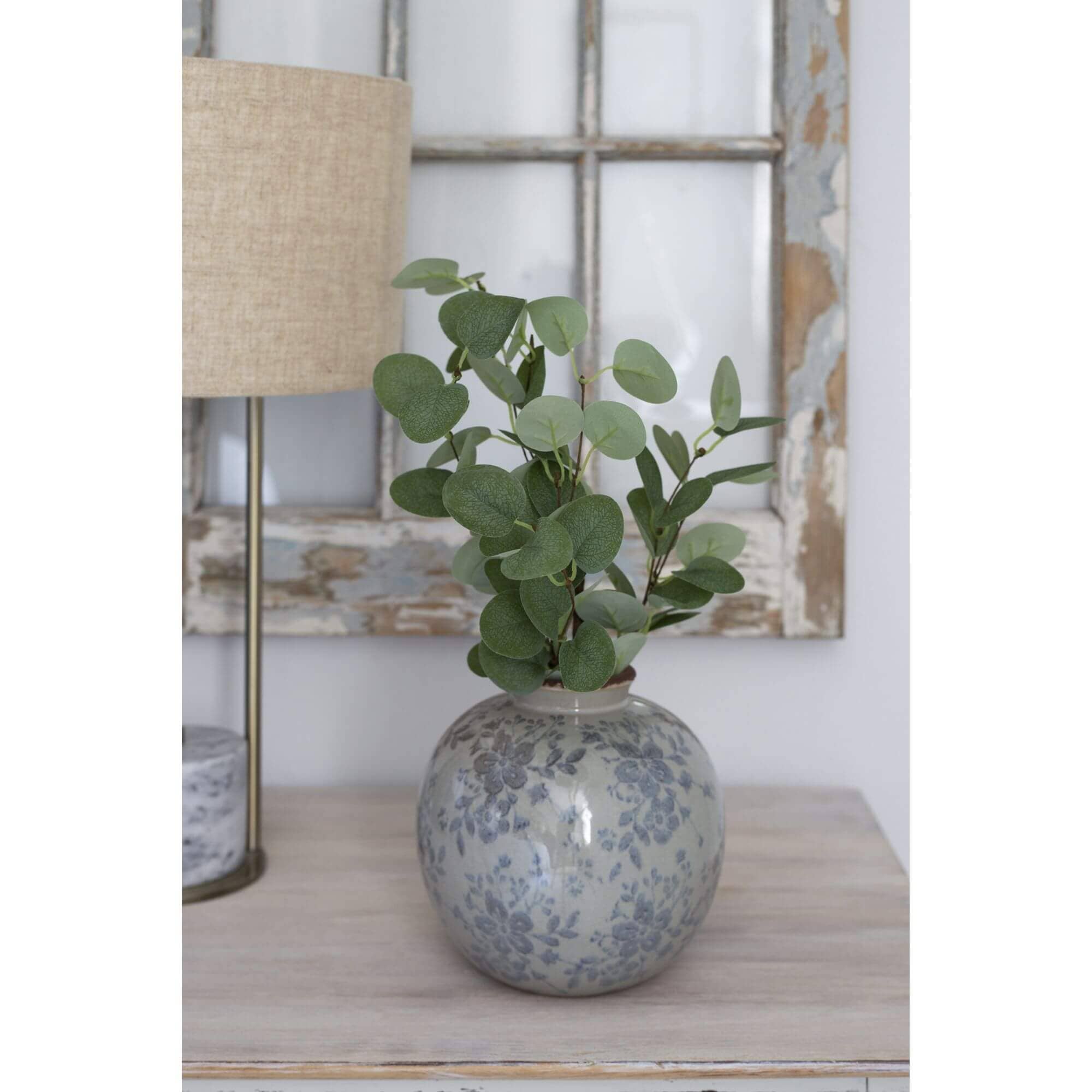 Victorian Floral Round Vase