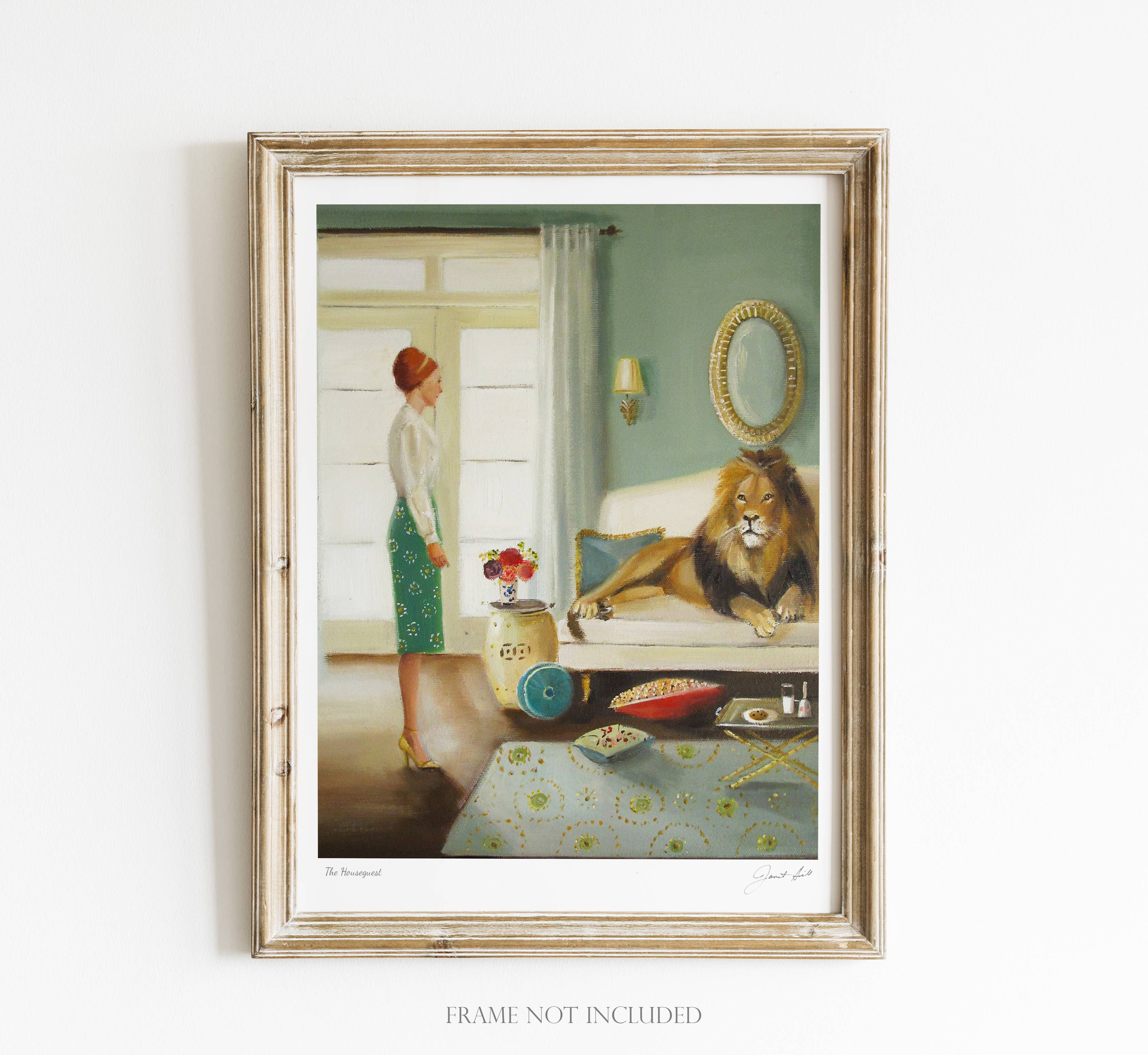The Houseguest Art Print - 8.5" X 11" by Janet Hill