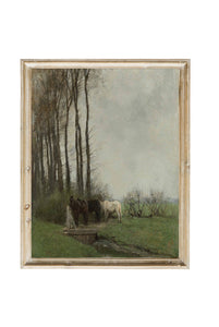Horses Vintage Art Print