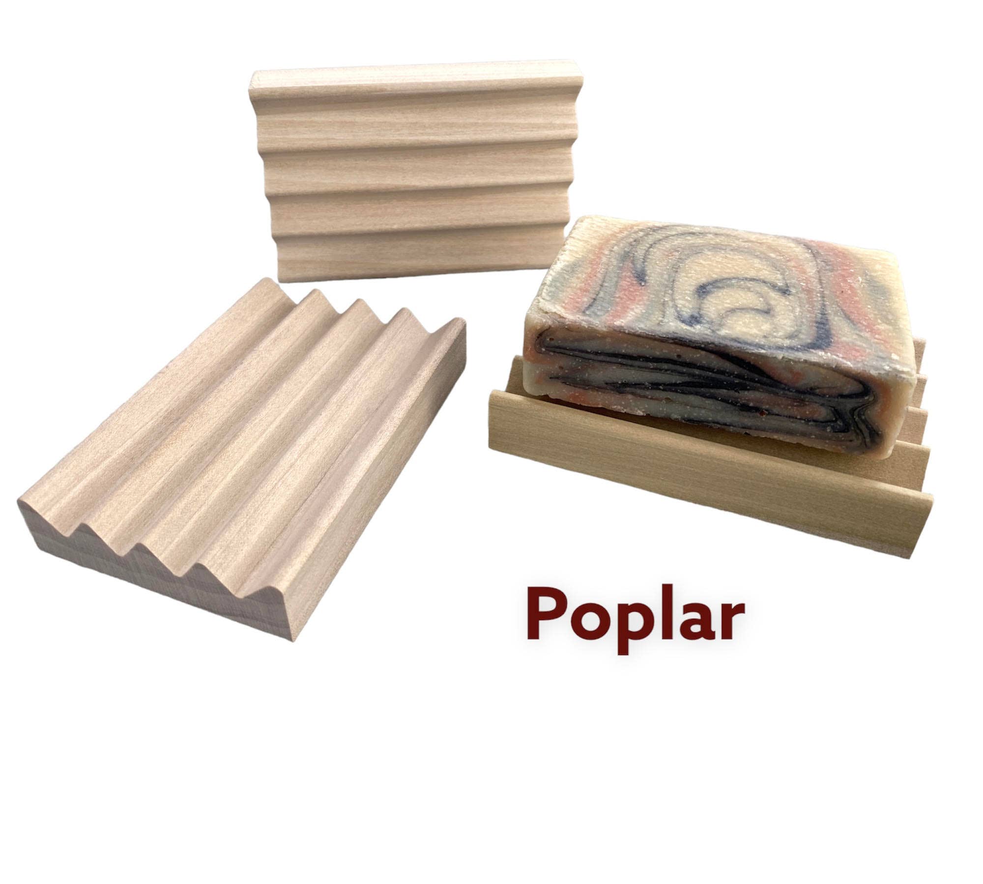 Wooden Soap Dish Poplar