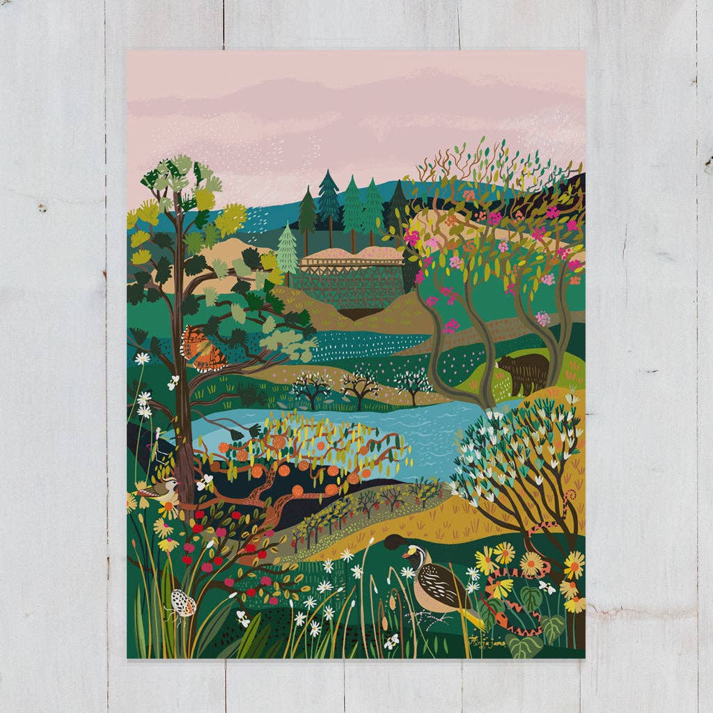 Okanagan Art Print by Anja Jane