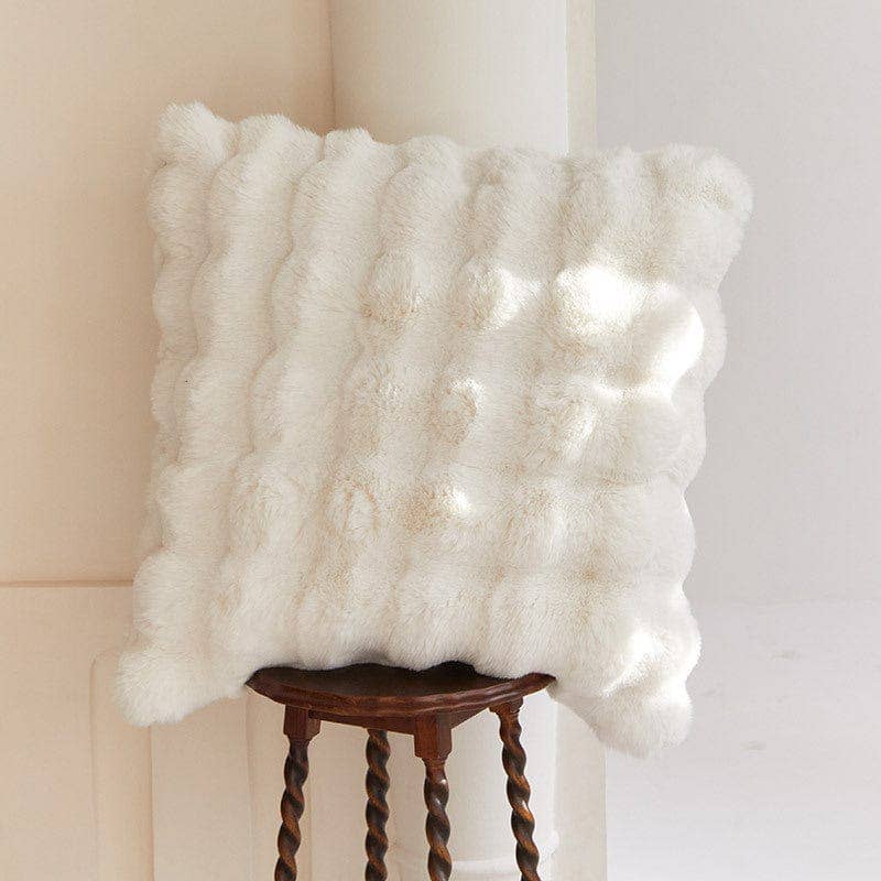 Rabbit Faux Fur Pillow Cover