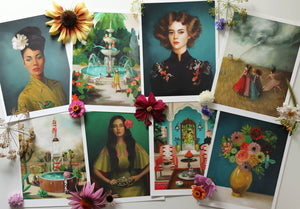 Pasadena Housewife Art Print - 8.5" X 11" by Janet Hill
