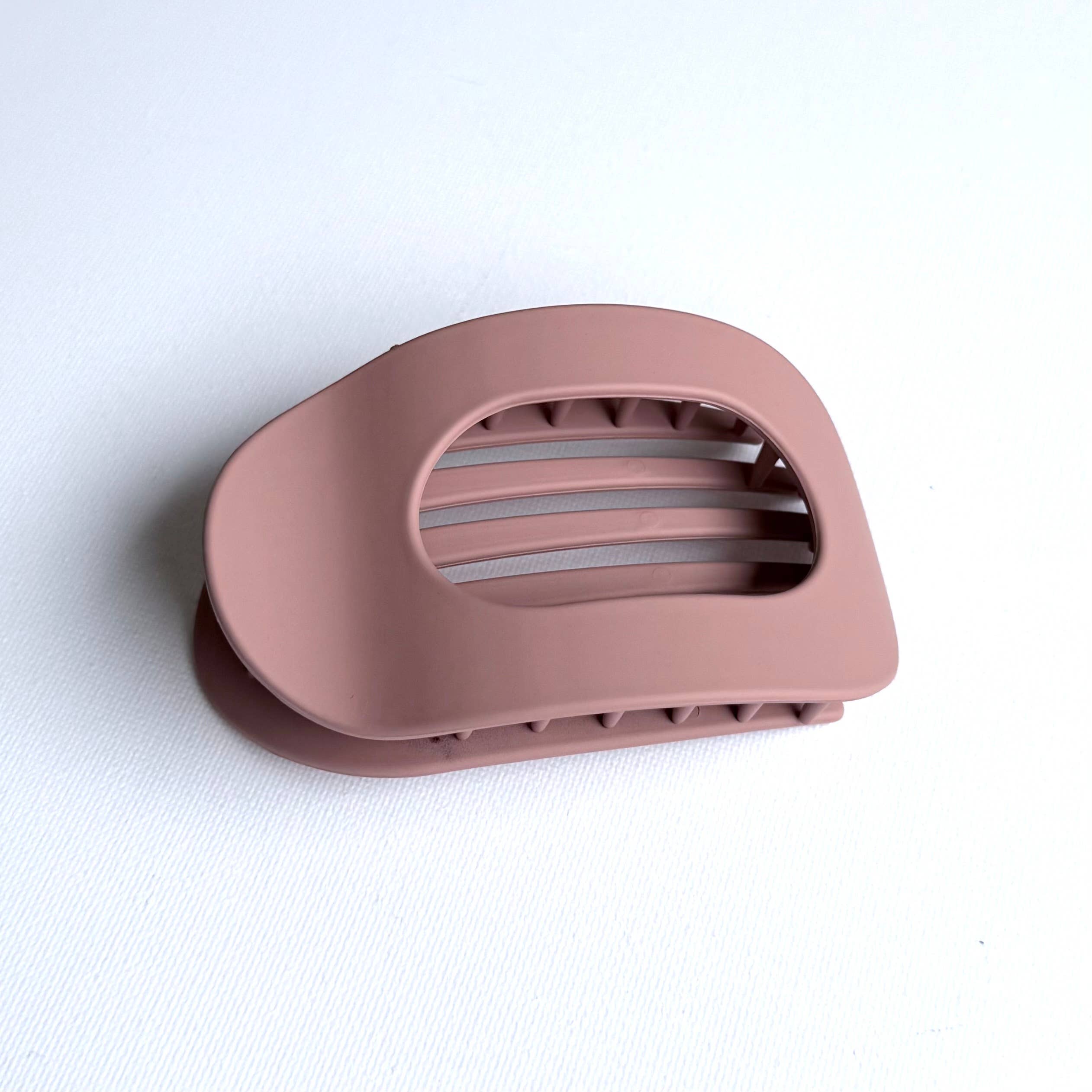 Flat Oval Hair Clip Accessory Dark Dusty Rose Hair Claw