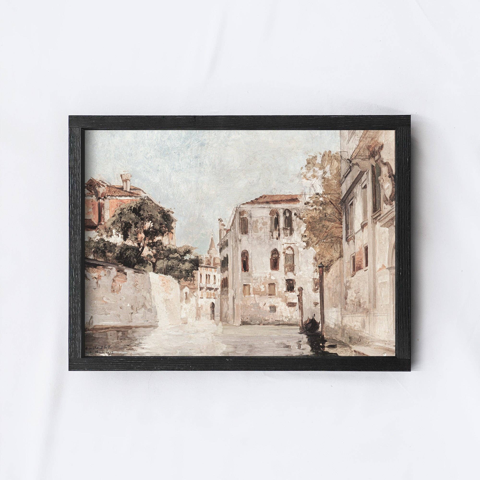 Vintage Print Framed Venice