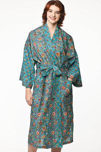 Sangita Block Print Kimono Robes