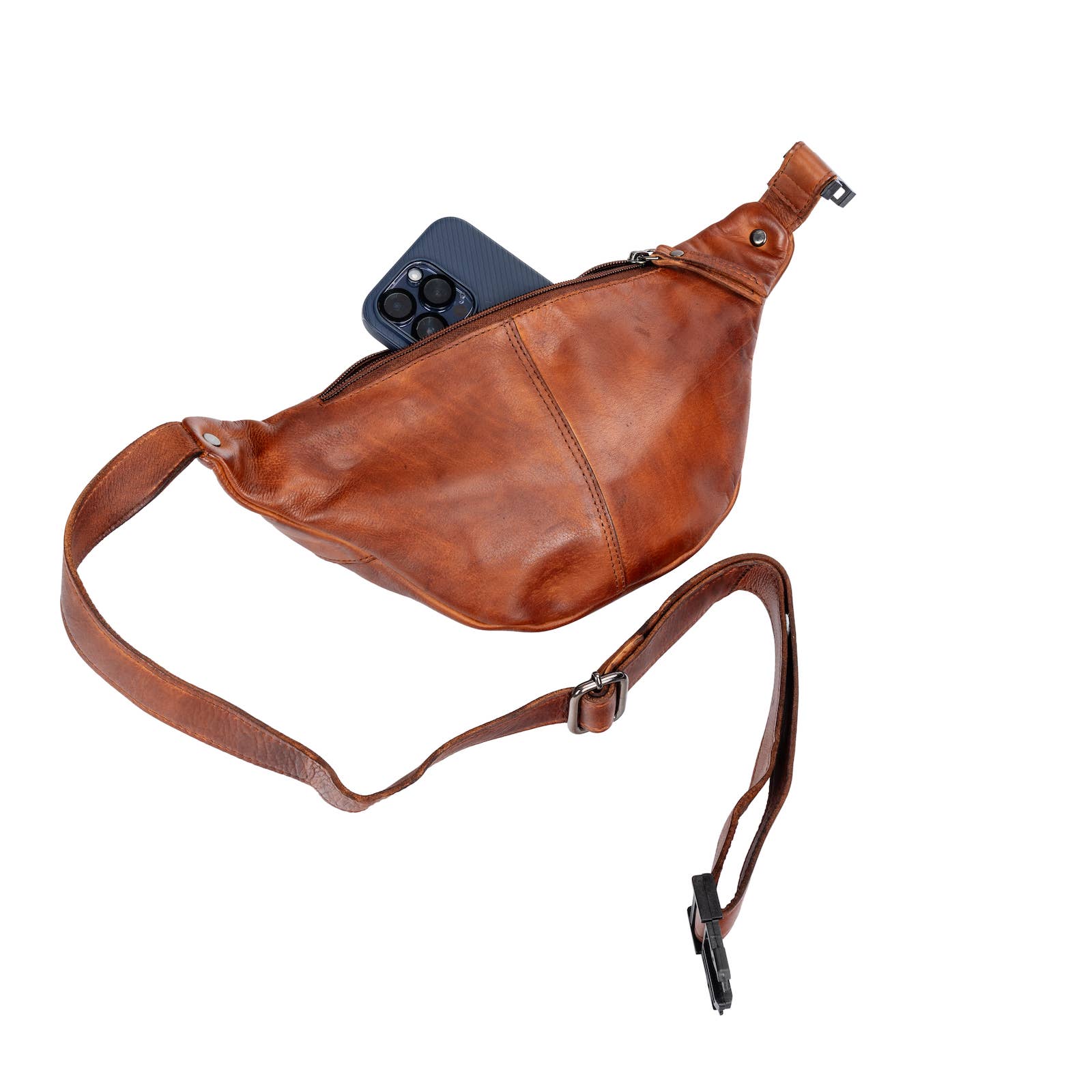 Womens Leather Bum Bag - Lina