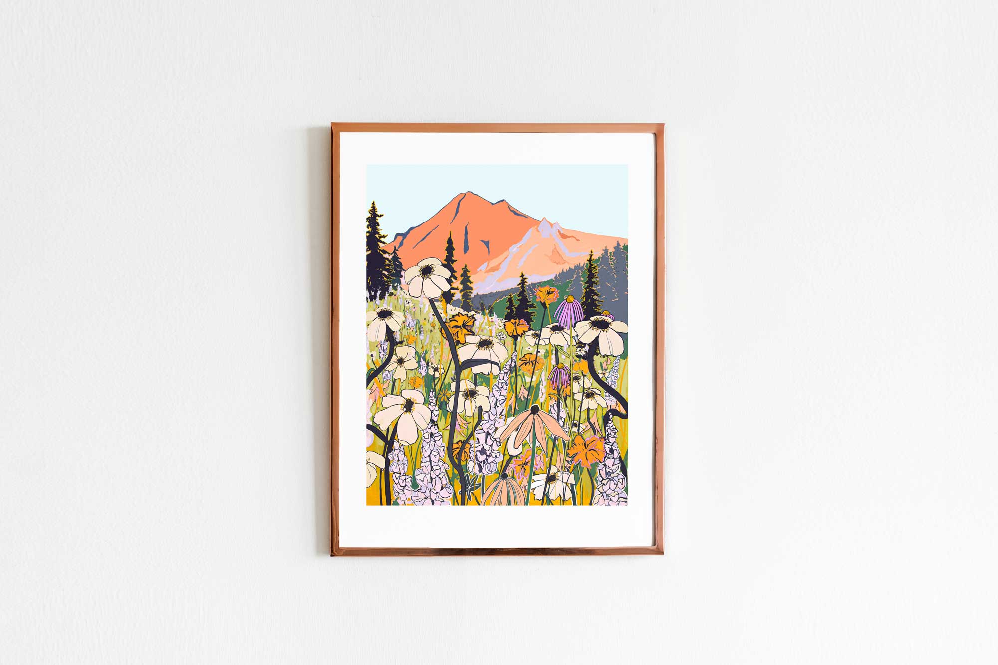 Mountain Wildflowers by Liz Miles