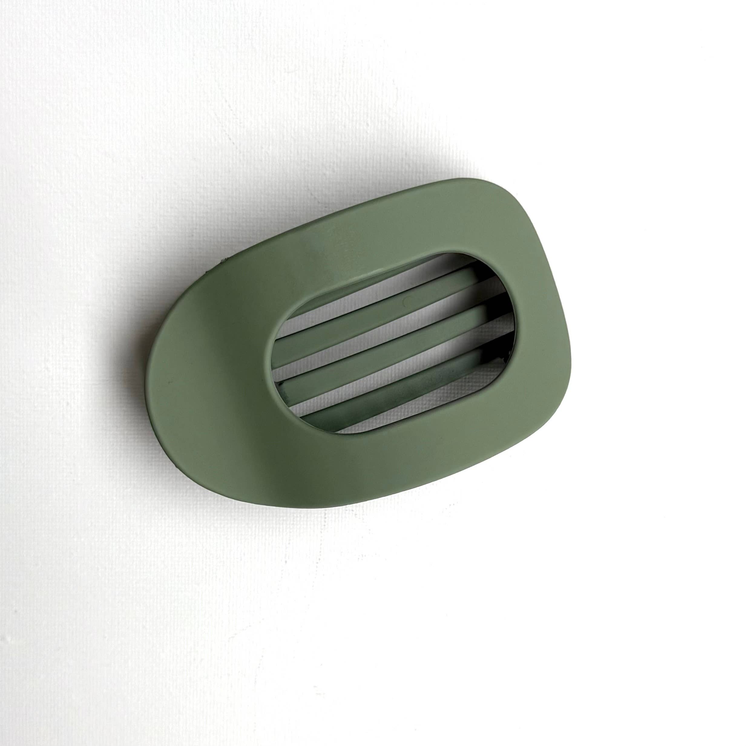 Flat Oval Hair Clip Accessory Sage Green Hair Claw