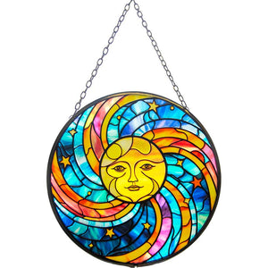 Glass Suncatcher-Celestial Moon
