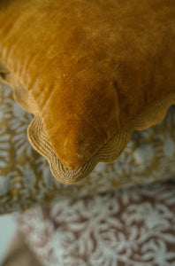 Bronze Scallop Pillow