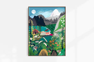 Canadian Rockies Art Print by Anja Jane