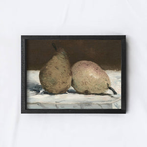 Vintage Still Life Painting Framed | Vintage Pears A192