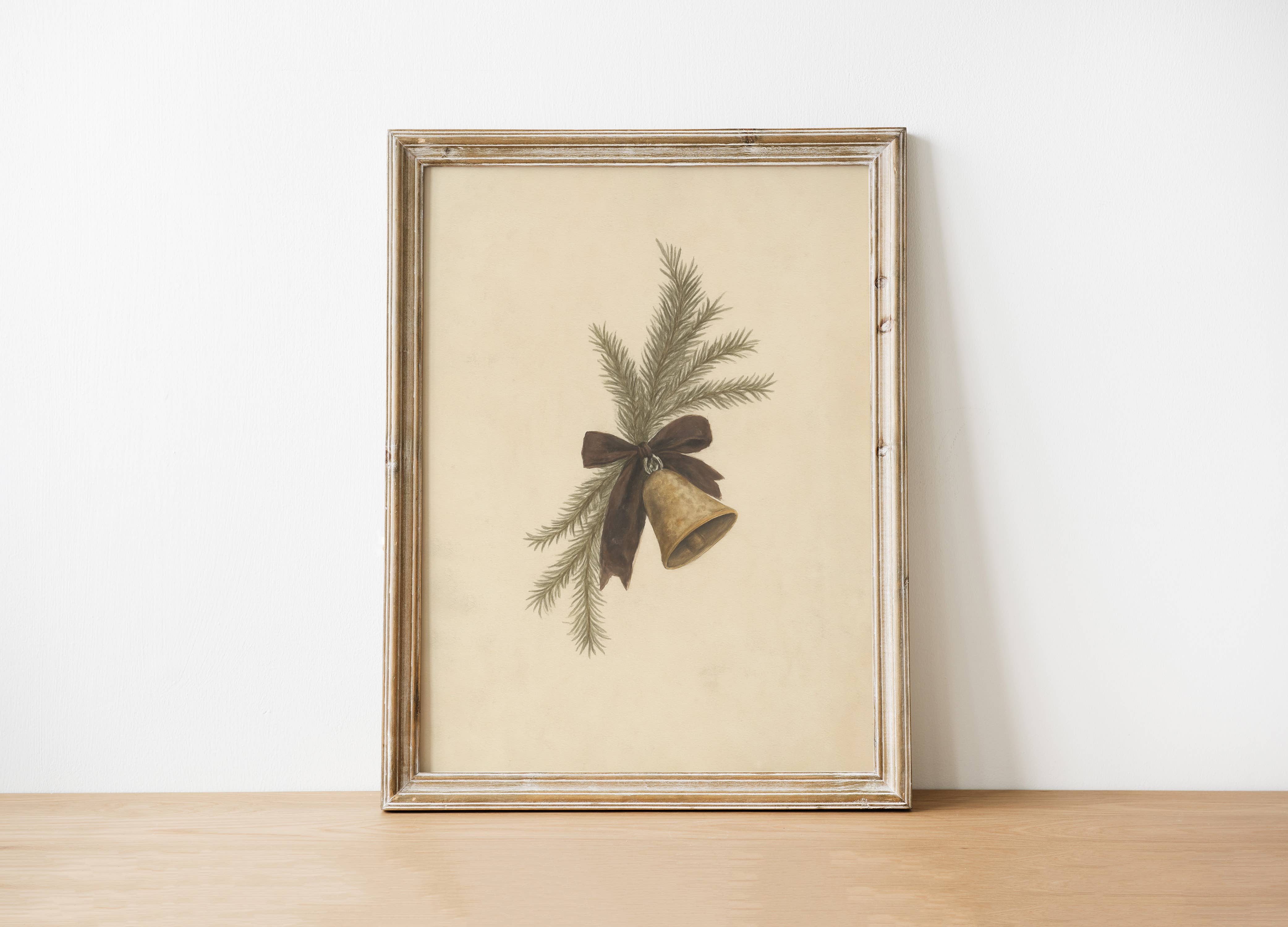 Bell Holiday Art Print