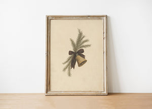 Bell Holiday Art Print