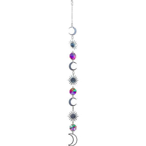Hanging Crystal Suncatcher-Moon & Star
