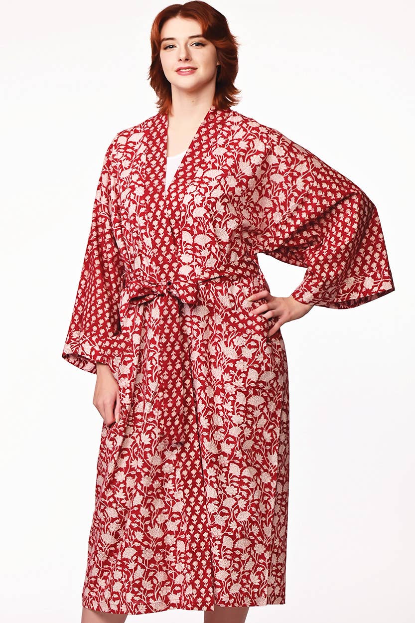 Sangita Block Print Kimono Robes