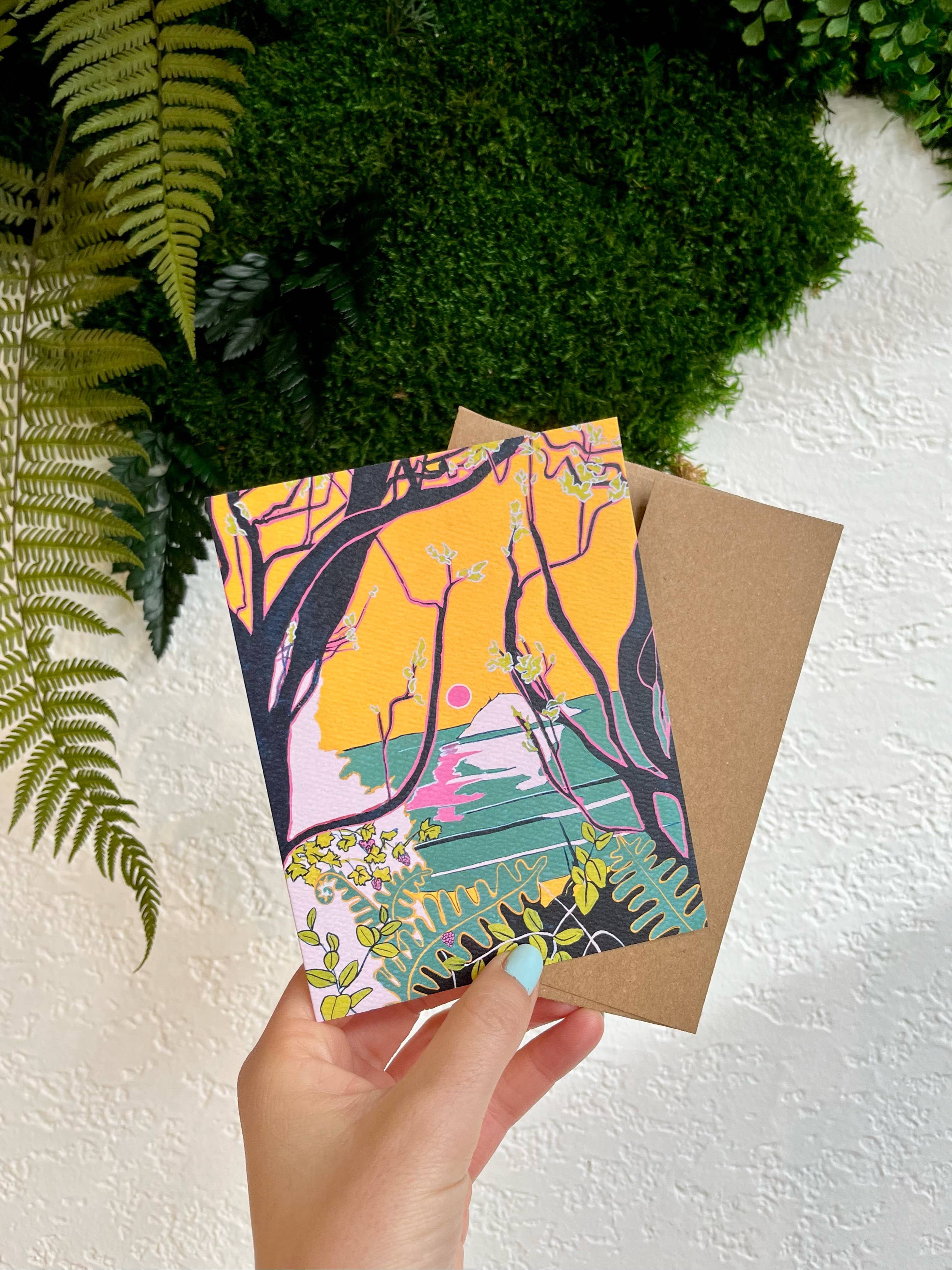Florencia Gold Greetings Art Card