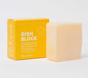 DISH BLOCK® solid dish soap bar - Citrus Lemongrass