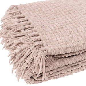 Chenille Basket Weave Throw- Various Colours