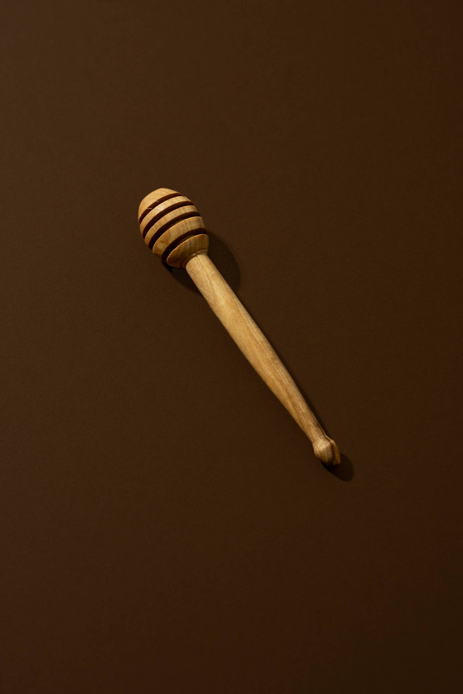 Natural Olive Wood Honey Dripper