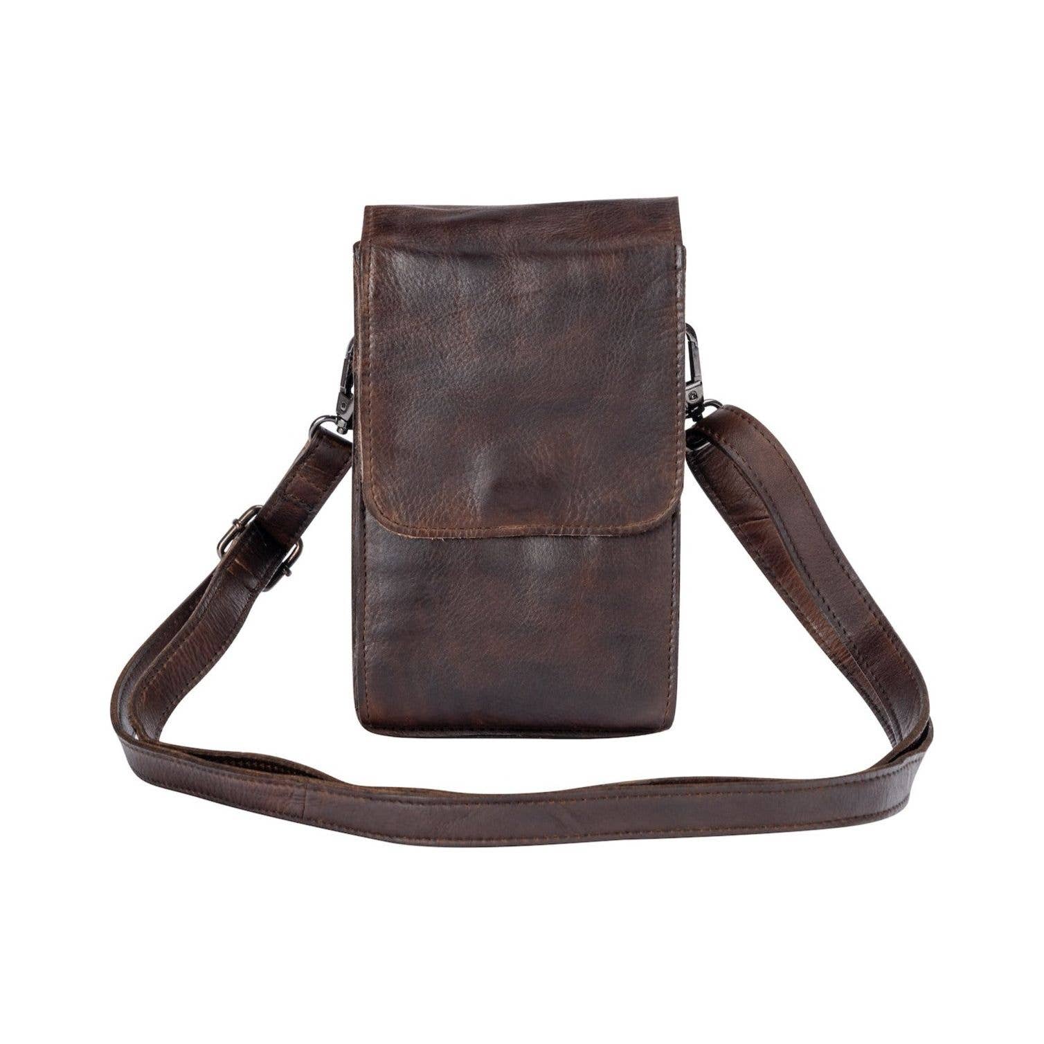 Leather Shoulder Bag Ivy Brown