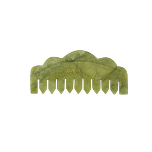 Jade Gua Sha Comb for Scalp and Neck