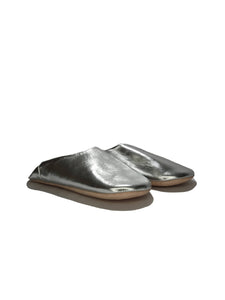 Womens Moroccan Babouche Slippers Handmade Silver