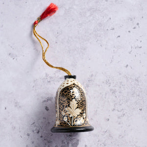 Painted Wood Bell Ornament