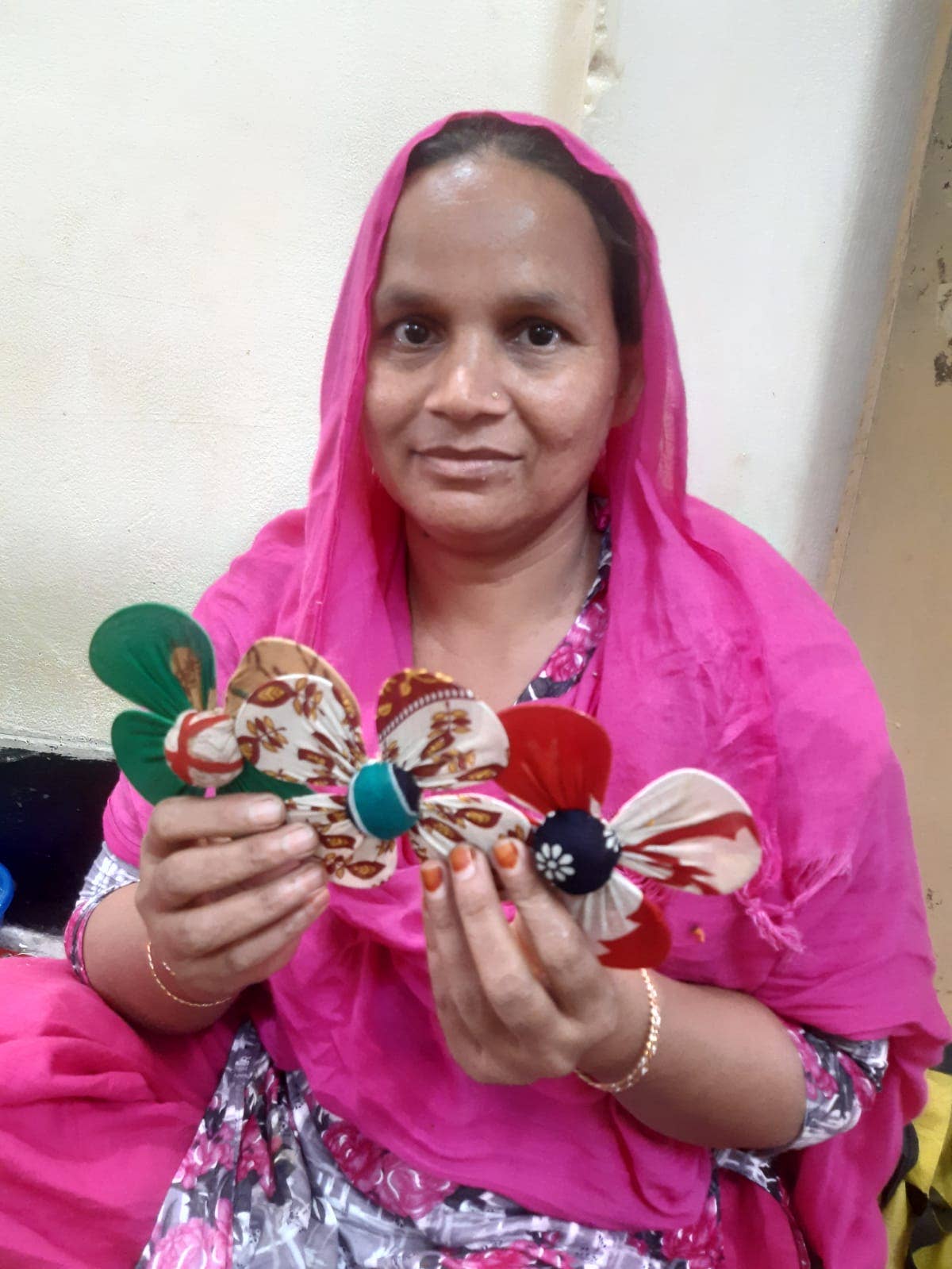 Recycled Sari Flower Garland