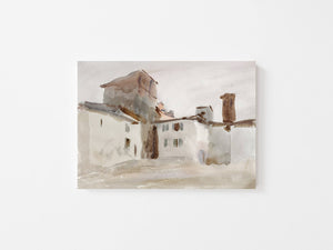 Village Antique Art Print 11 x 14