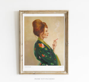 Pasadena Housewife Art Print - 8.5" X 11" by Janet Hill