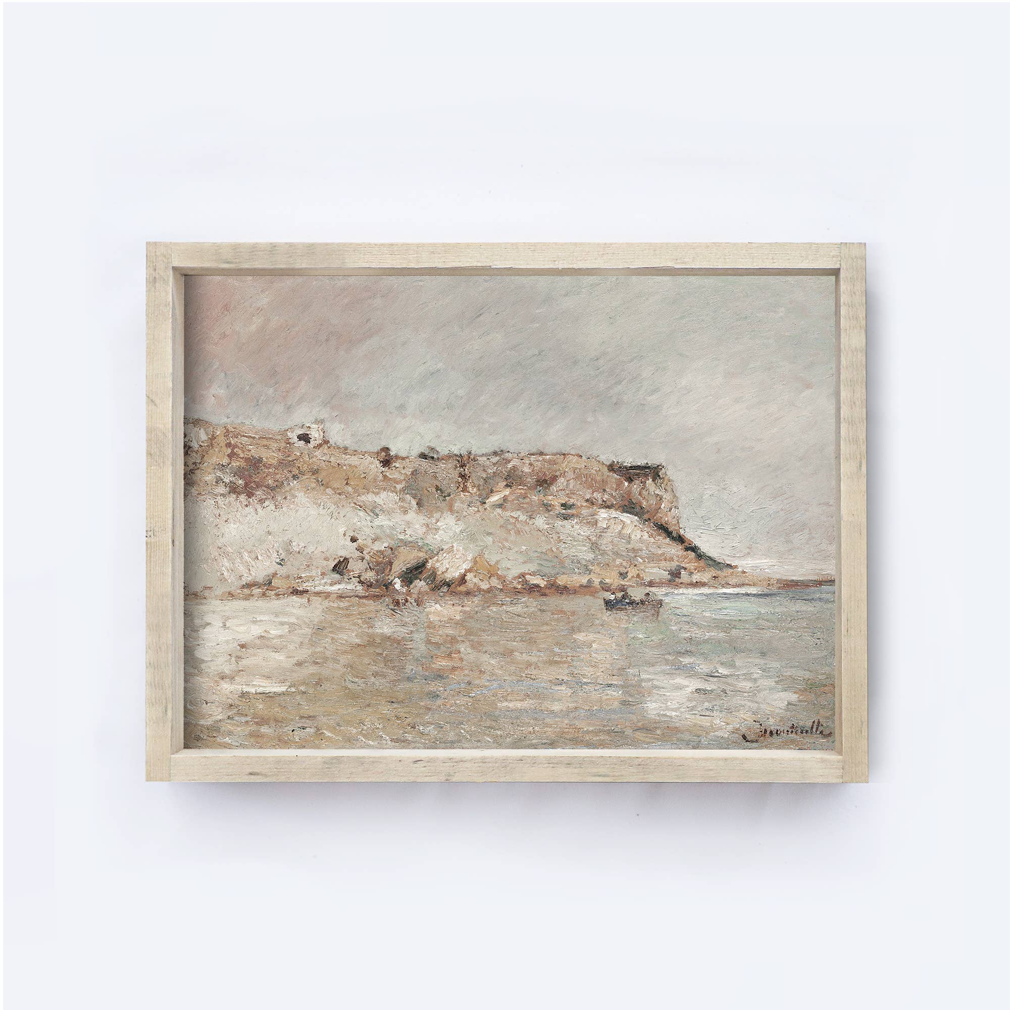 Vintage Coastal Sea | Coastal Painting 12 x 9