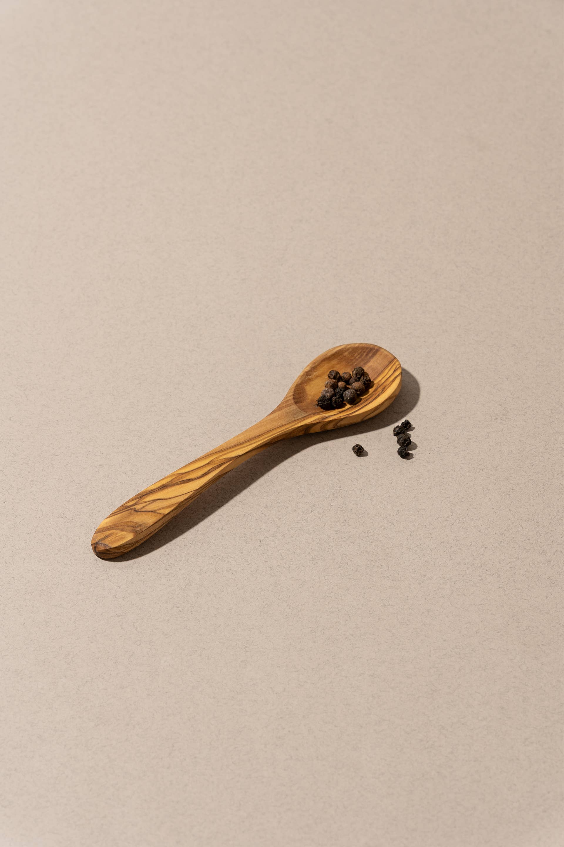 Natural Olive Wood Coffee Spoon  | 5''