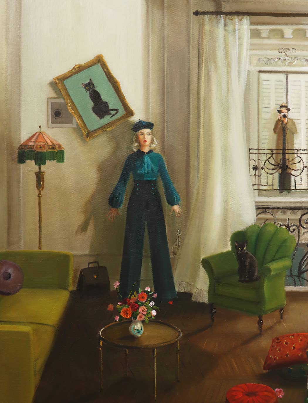 Life Like A French Spy Novel. 8.5"x11". Art Print by Janet Hill