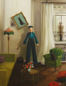 Life Like A French Spy Novel. 8.5"x11". Art Print by Janet Hill