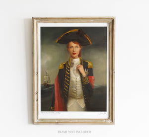 Her Face Launched A Thousand Ships Art Print - 8.5" X 11" by Janet Hill