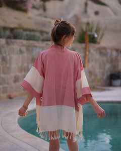 Striped Beach Cover Up- Various Colours