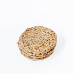 4" x 4" Jute Coaster, Set of 4