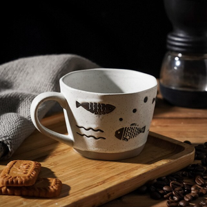 360ml Hand-painted Retro Ceramic Coffee Mug