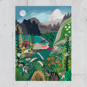 Canadian Rockies Art Print by Anja Jane