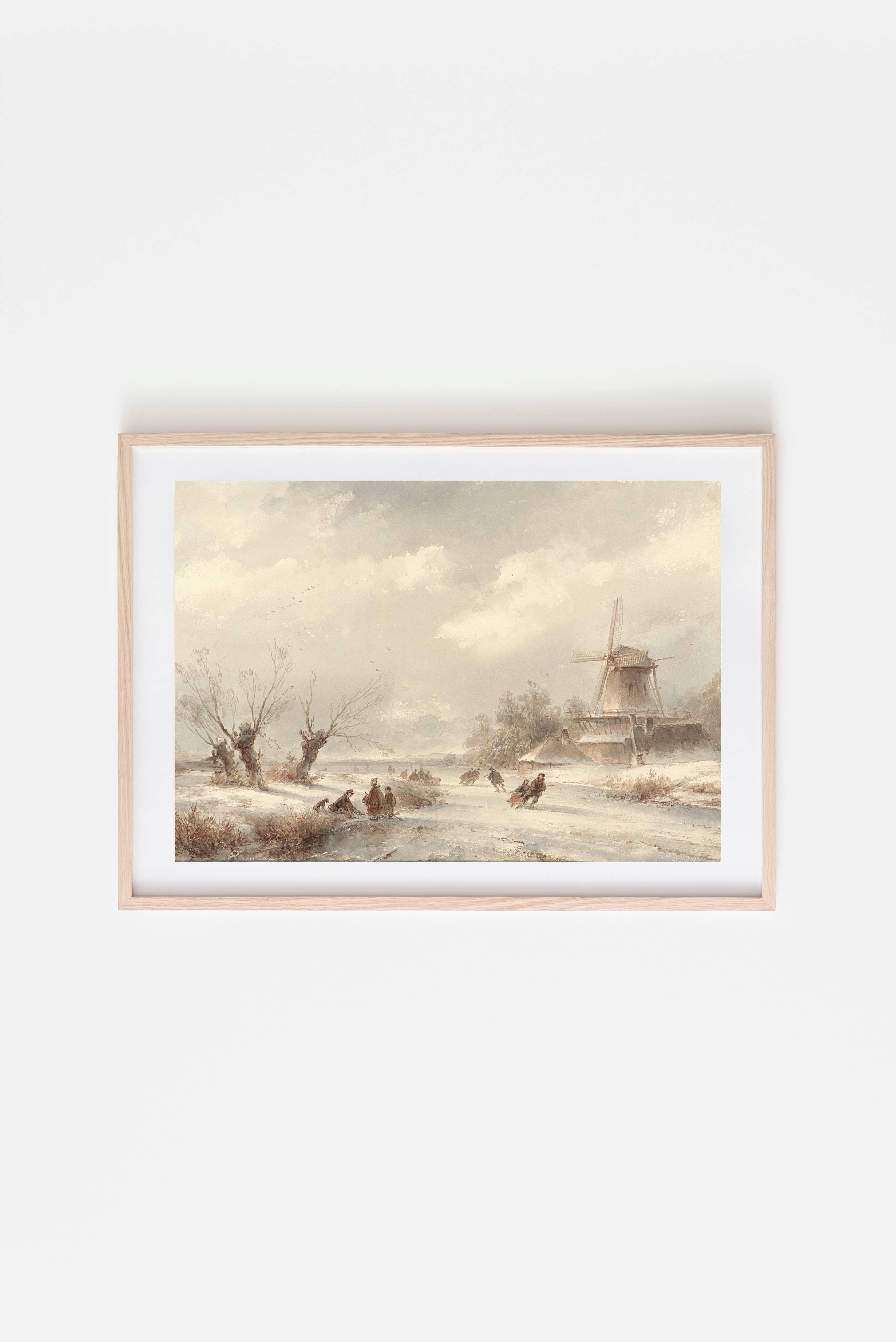 Winter Escape ll Vintage Art Print 11 x 4