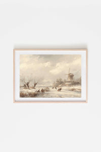 Winter Escape ll Vintage Art Print 11 x 4