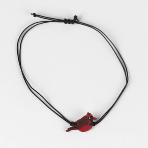 Handcarved Cardinal Bracelet
