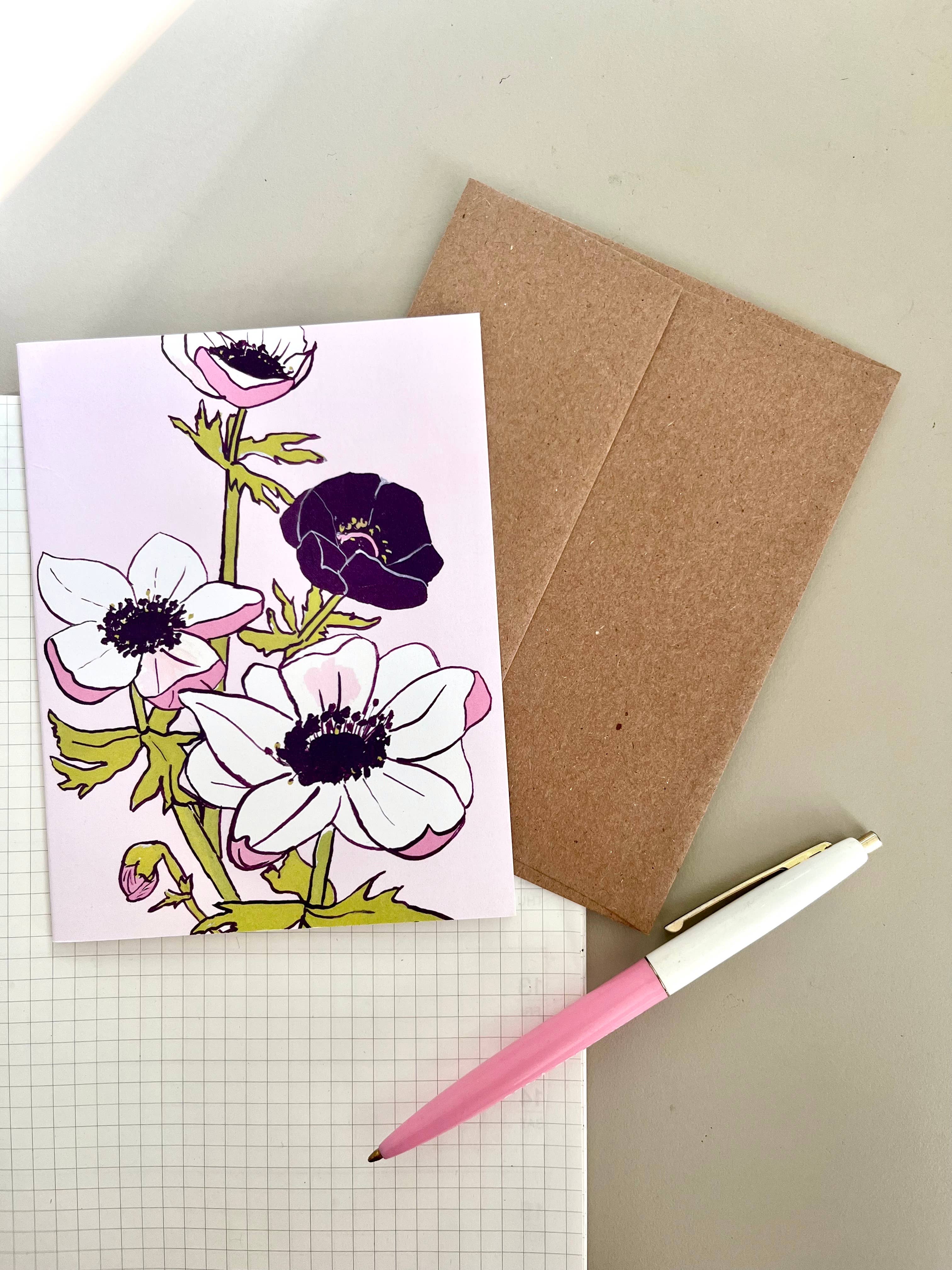 Anemone  Art Card